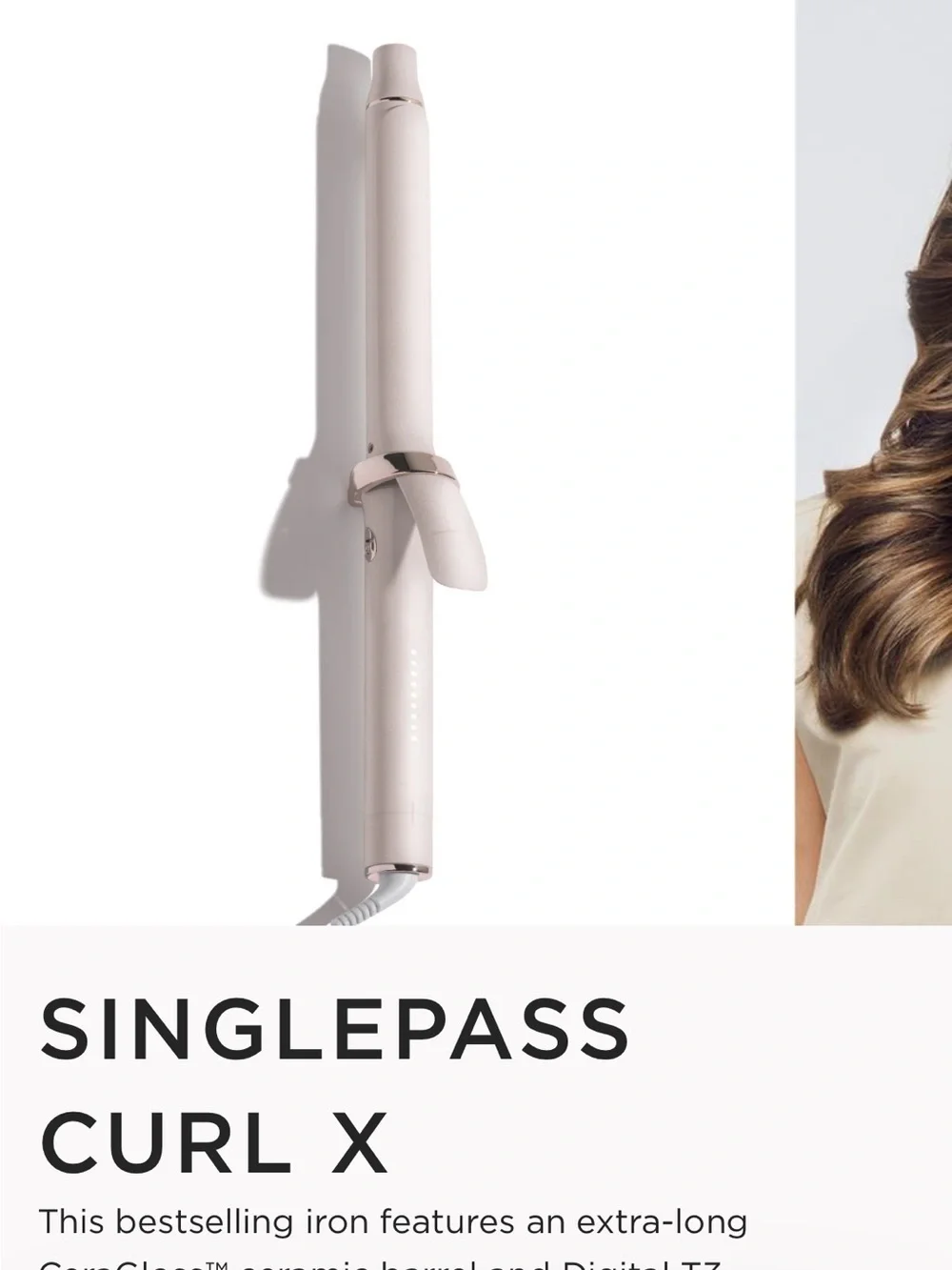 Single SinglePass Curl X in Soft Pink-Blush